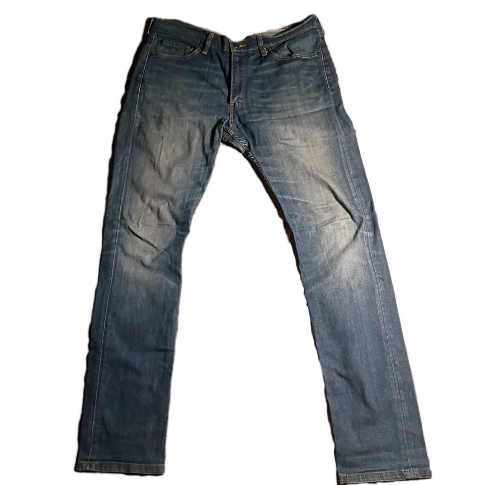 Levis 510 Skinny Fit Mens Jeans 36x34 Medium Wash Blue Stretch Denim 05510-0336
